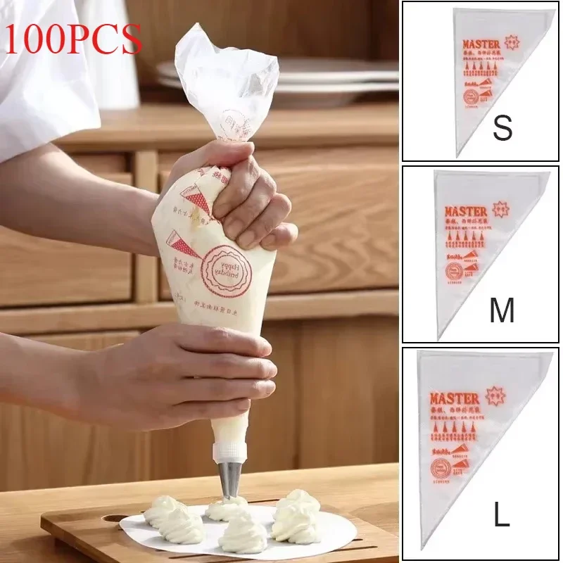 Piping Bag Disposable - 100pcs Disposable Pastry Bags Cake Cream