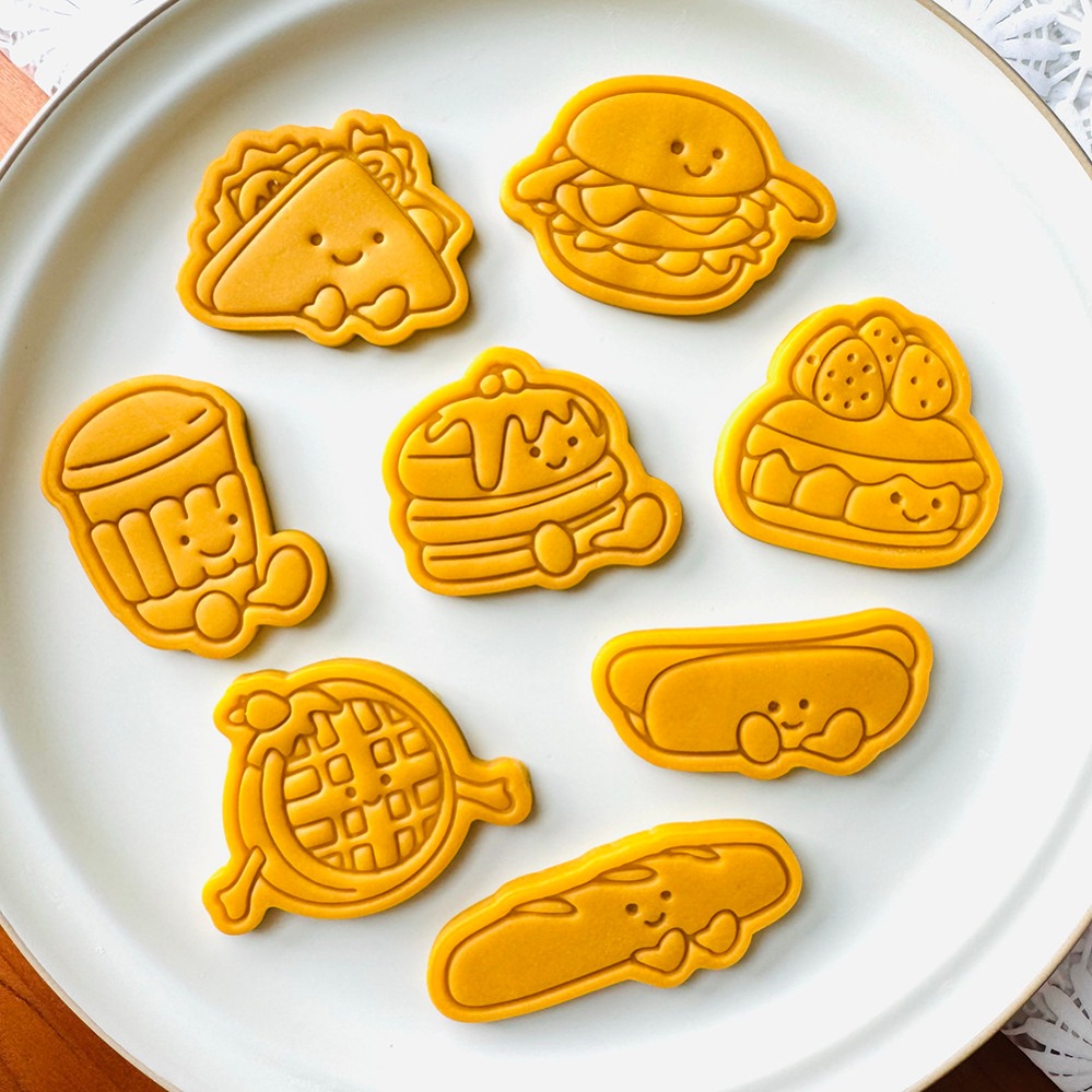 Kitchen Baking Molds - Cute Burger Sandwich Cookie Cutters Cartoon