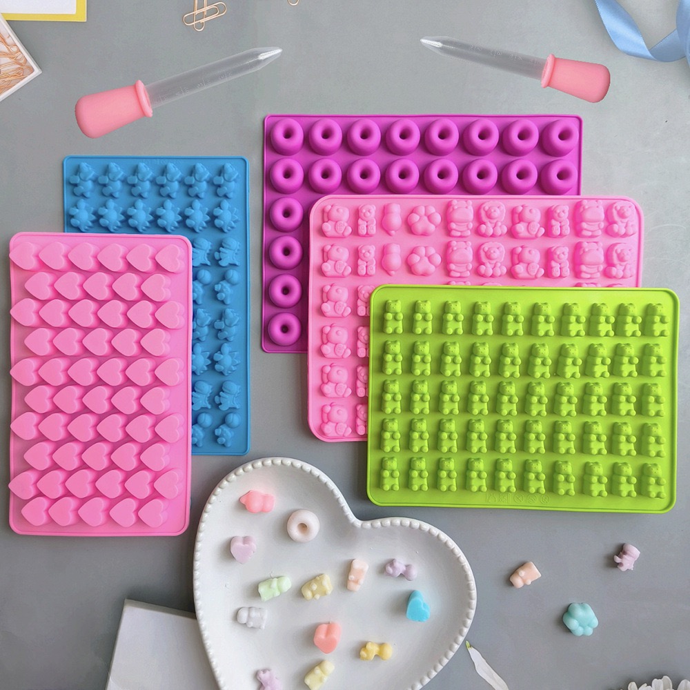 7Pcs Candy Silicone Moulds wit - Kitchen Baking Tray Set review and price