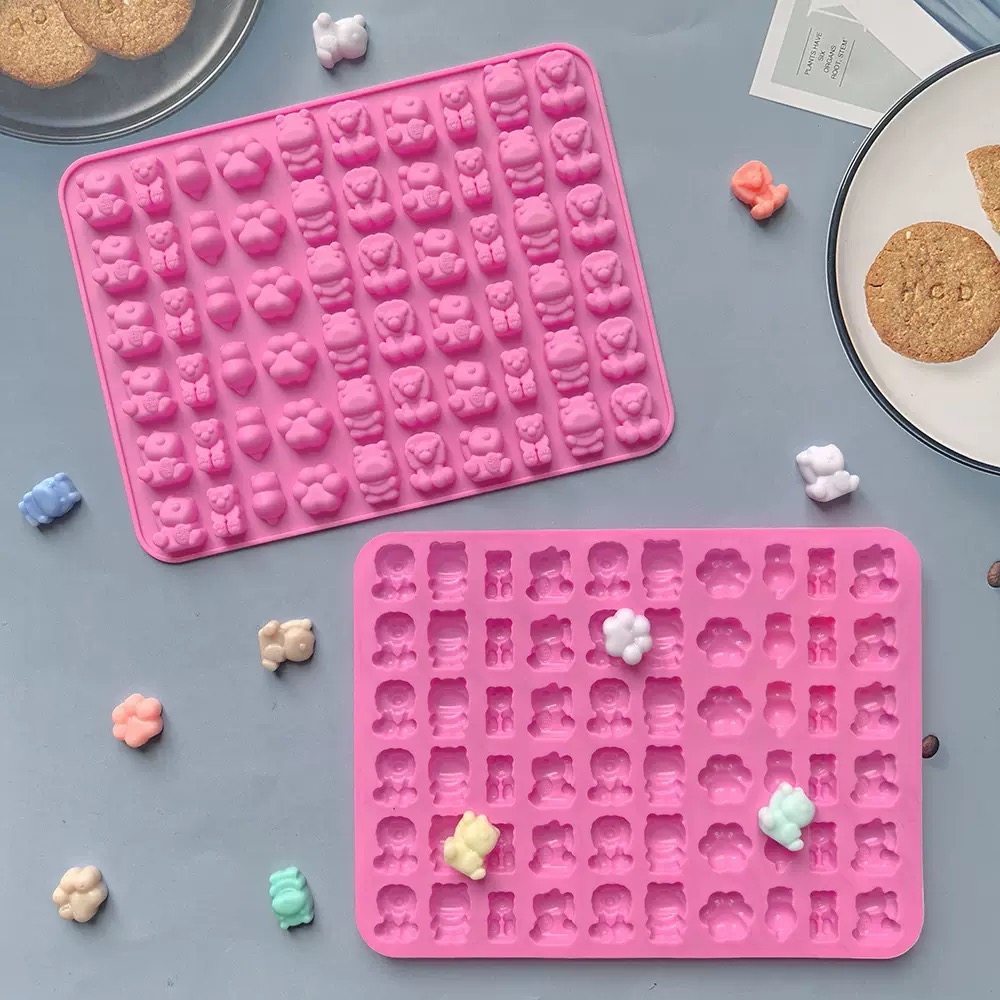 7Pcs Candy Silicone Moulds wit - Kitchen Baking Tray Set review and price