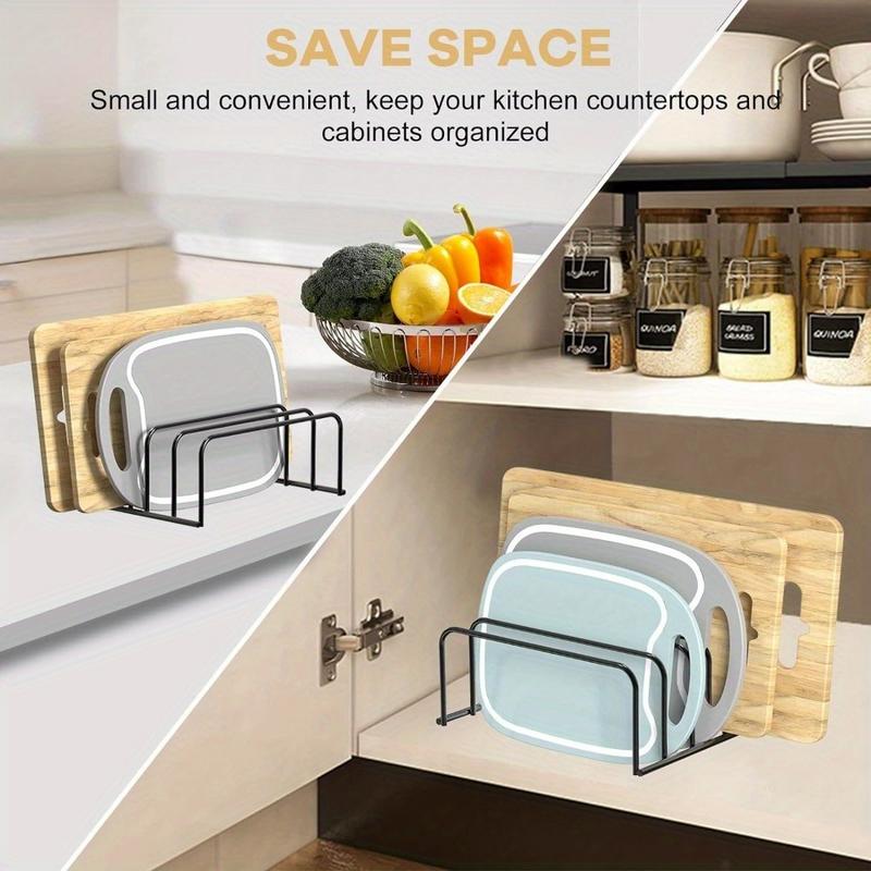 1Pc Cutting Board Organizer Ki - Kitchen Cabinet Baking Sheet Organizer review and price
