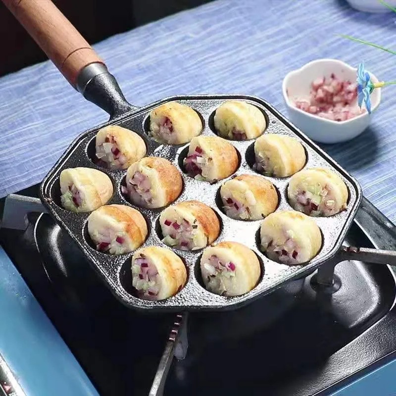 Baking Takoyaki Pan 14 Holes G - Kitchen Baking Brush review and price