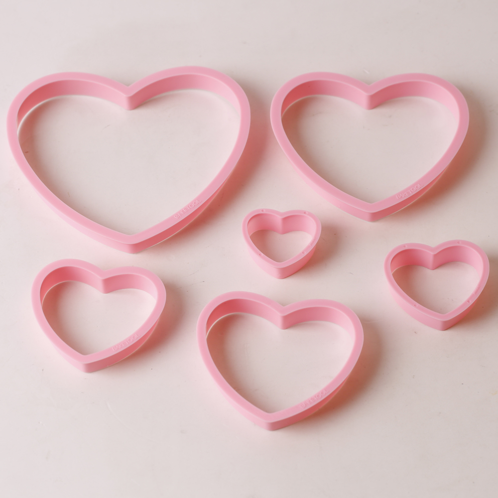 1set/3sets Pink Heart Star Flo - Kitchen Baking Molds review and price