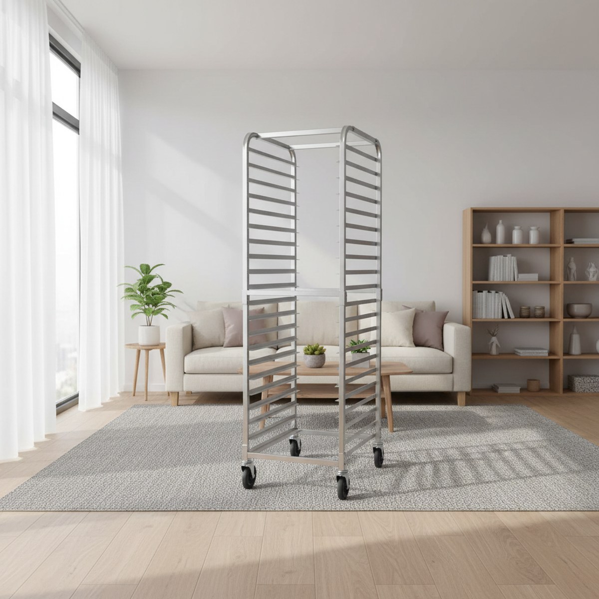Commercial Bakery Rack 20 Tier - Kitchen Baking Trolley review and price
