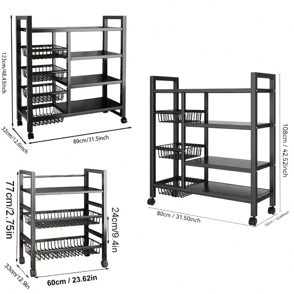 Movable Kitchen Storage Rack W - Kitchen Baking Pantry review and price