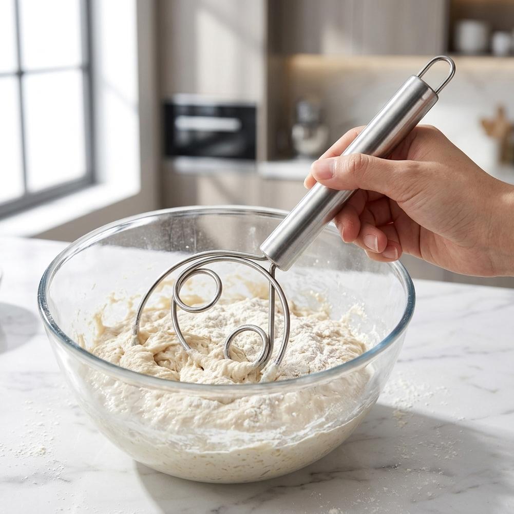 Dough Whisk Bread Mixer Stainl - Bread Baking Kitchen Utensils review and price