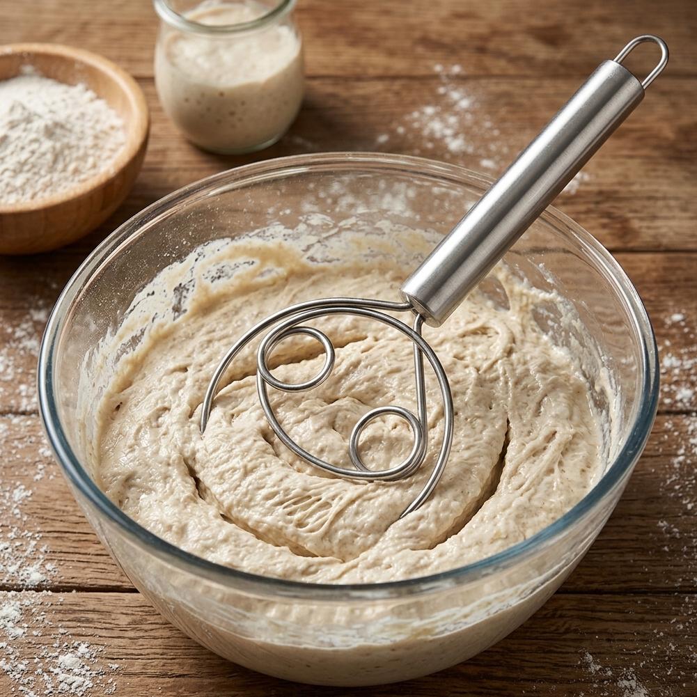 Dough Whisk Bread Mixer Stainl - Bread Baking Kitchen Utensils review and price