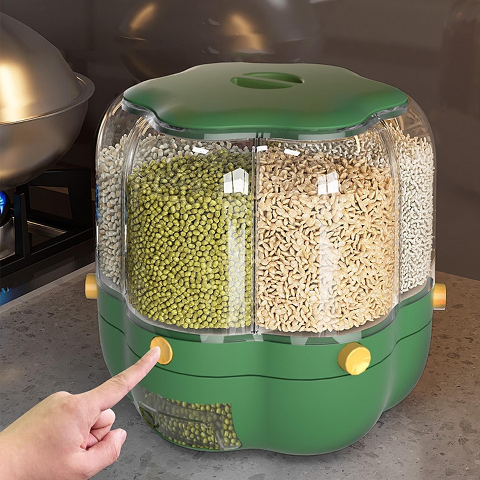 Rotating Cereal Dispenser Rice - Kitchen Baking Pantry review and price