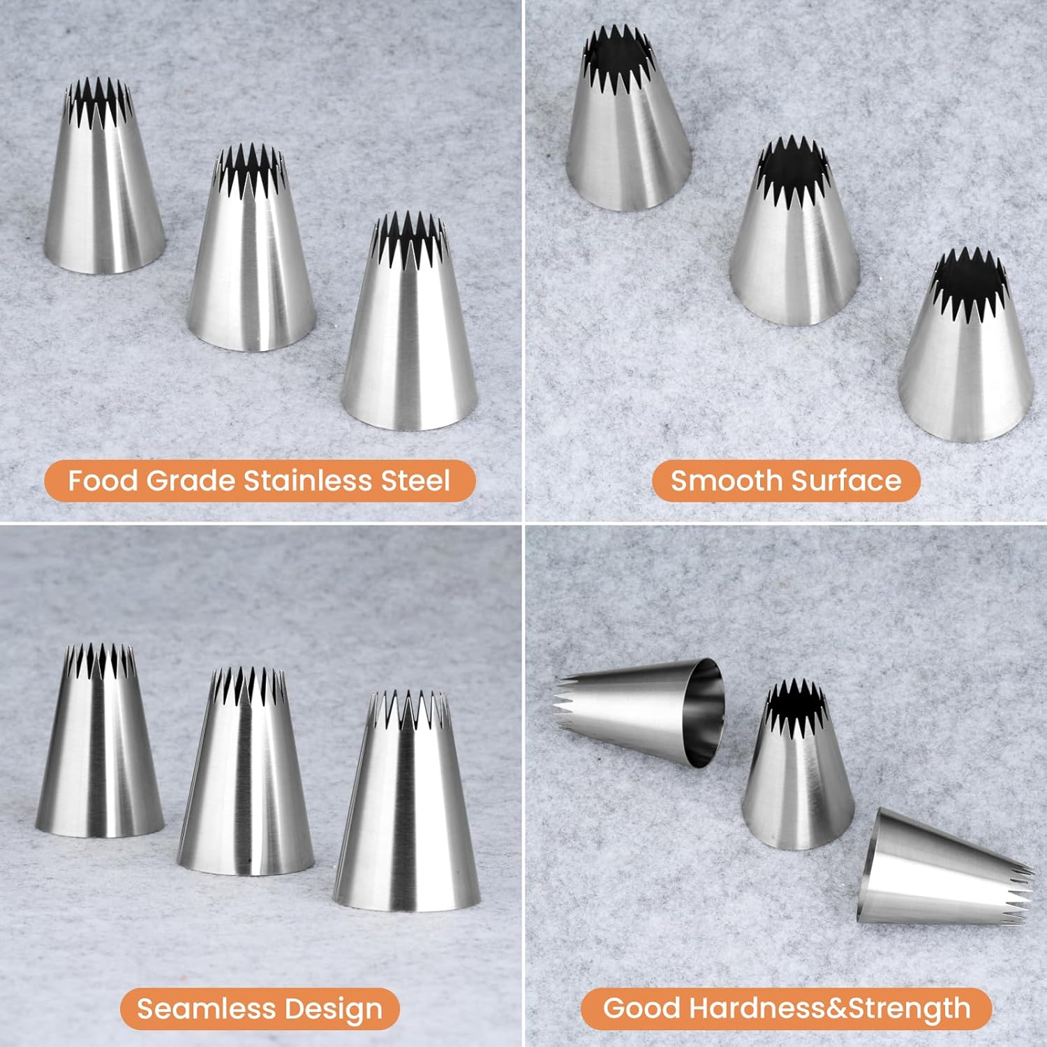 3Pcs Piping Bags and Tips Set, - Piping Bag Disposable review and price