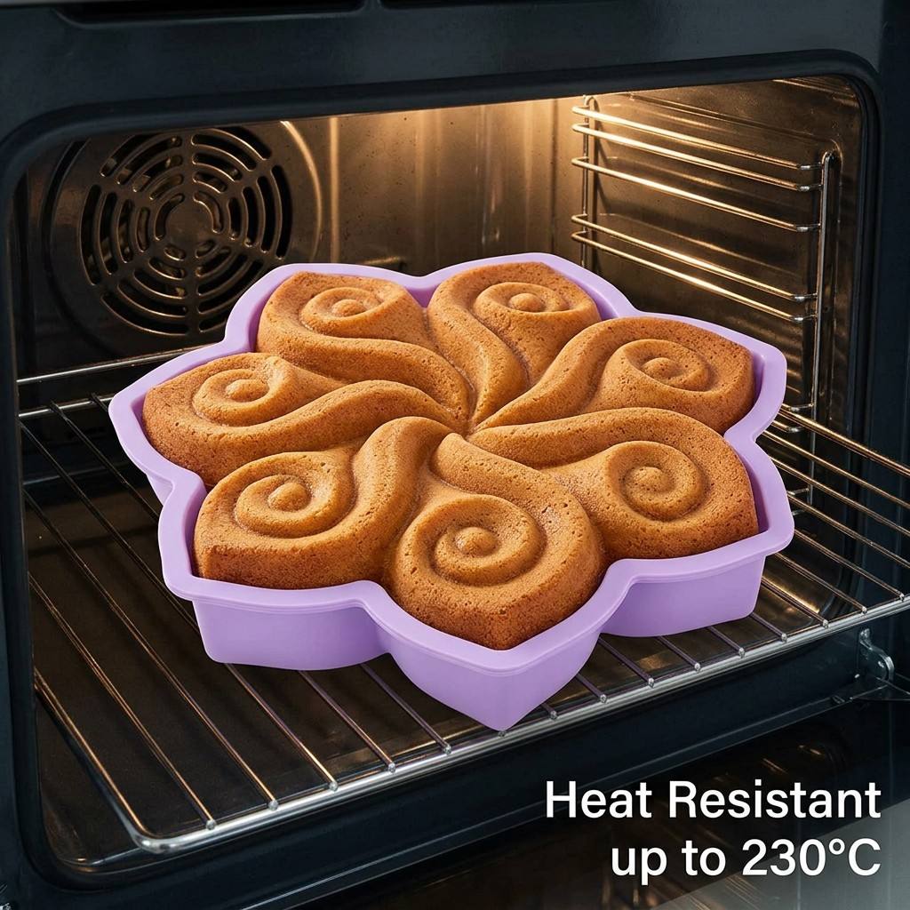 Large Flower Silicone Cake Mol - Kitchen Baking Store review and price