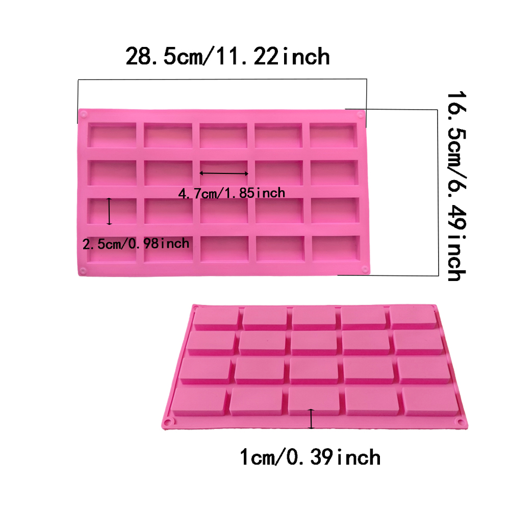 1pc 20 cavity rectangular sili - Kitchen Baking Molds review and price