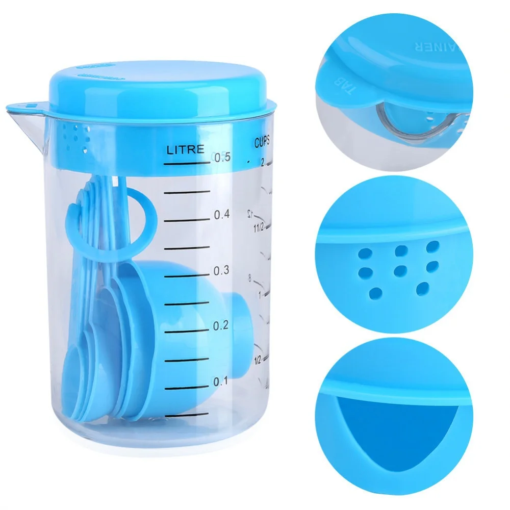 7 Pieces / Set Plastic Measuri - Kitchen Baking Tray Set review and price