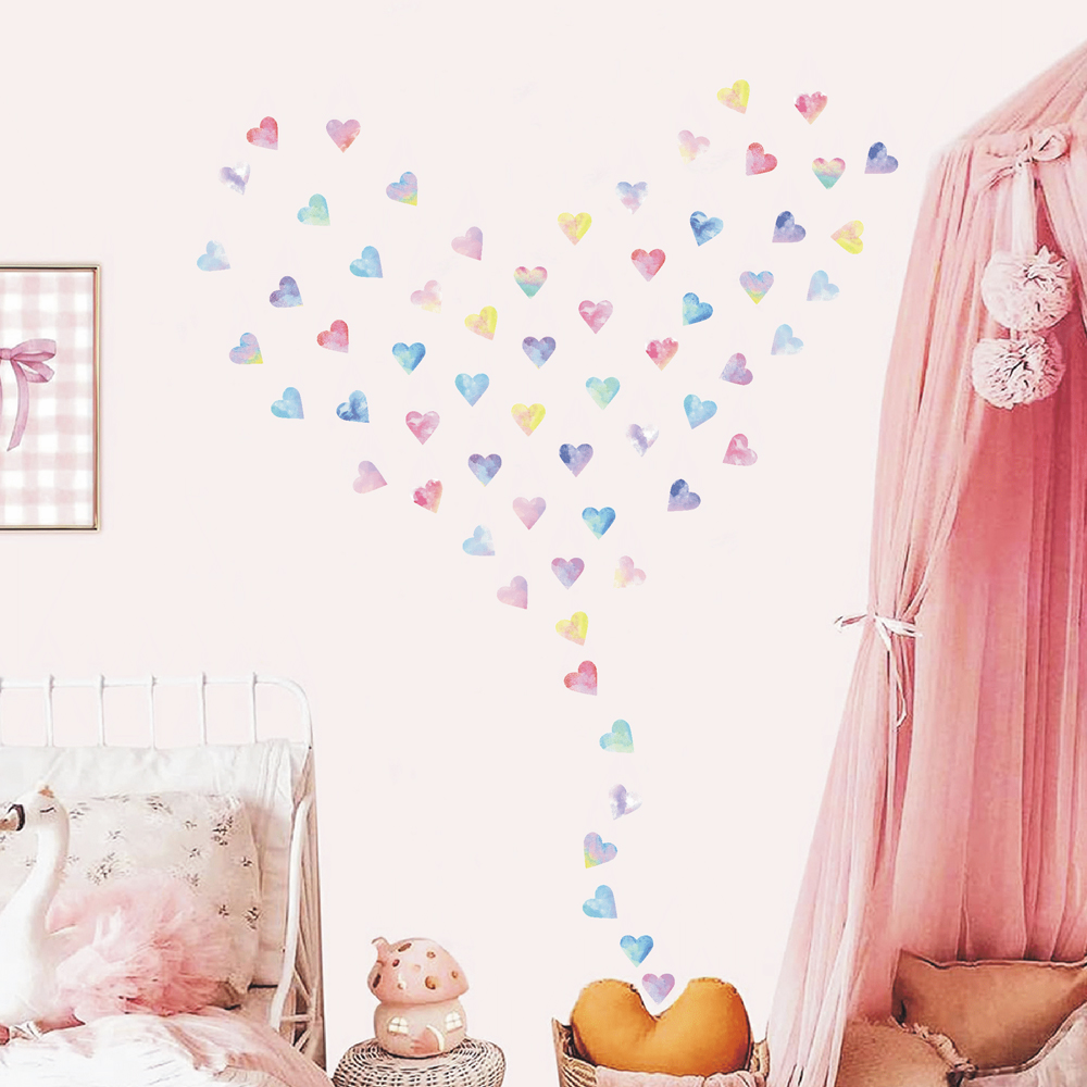 Colorful Hearts Couple Wall St - Kitchen Queen review and price