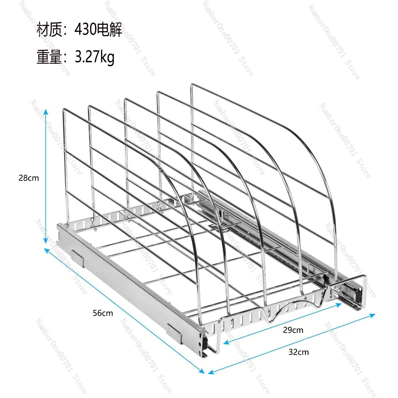 Slide-Out Kitchen Cabinet Orga - Kitchen Cabinet Baking Sheet Organizer review and price