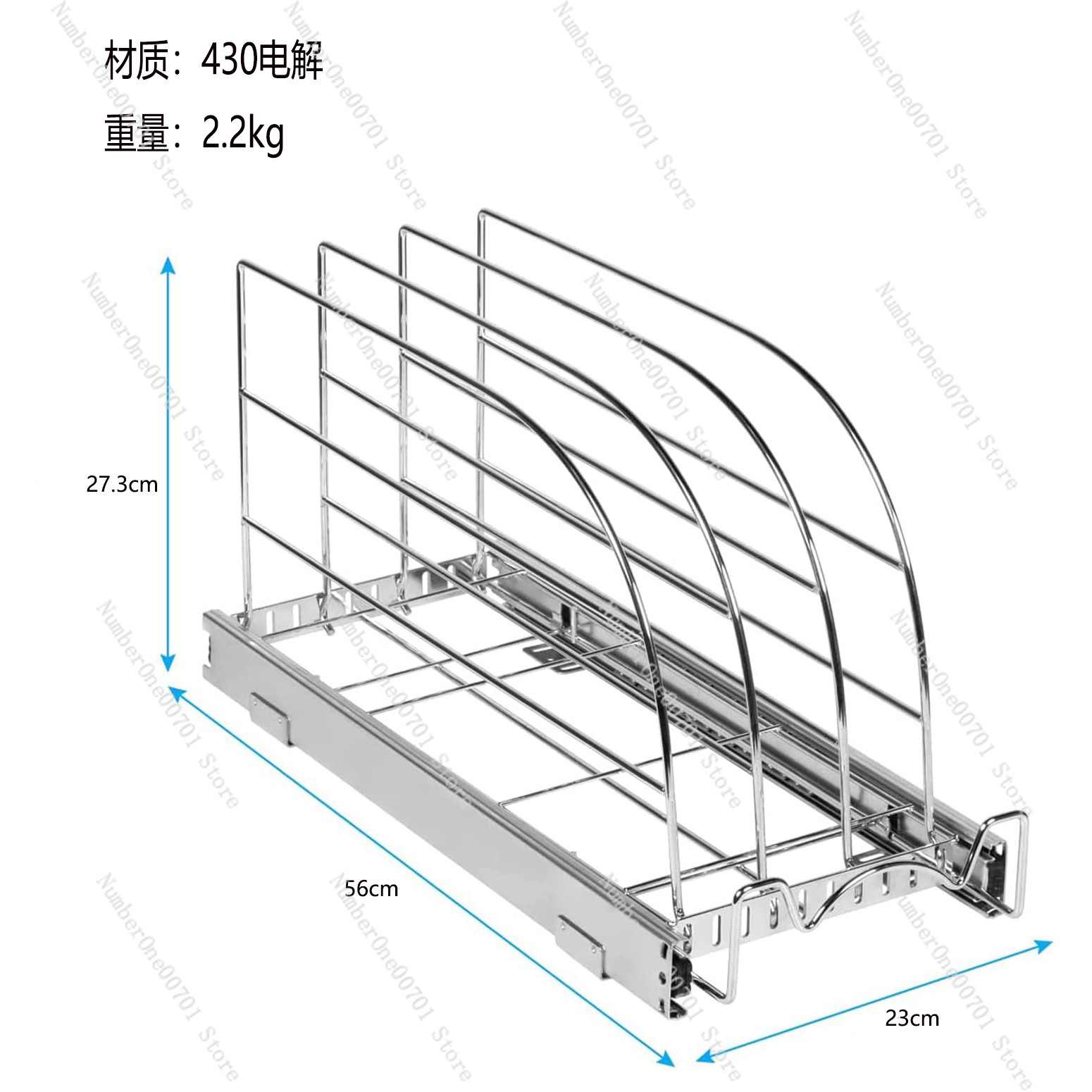 Slide-Out Kitchen Cabinet Orga - Kitchen Cabinet Baking Sheet Organizer review and price