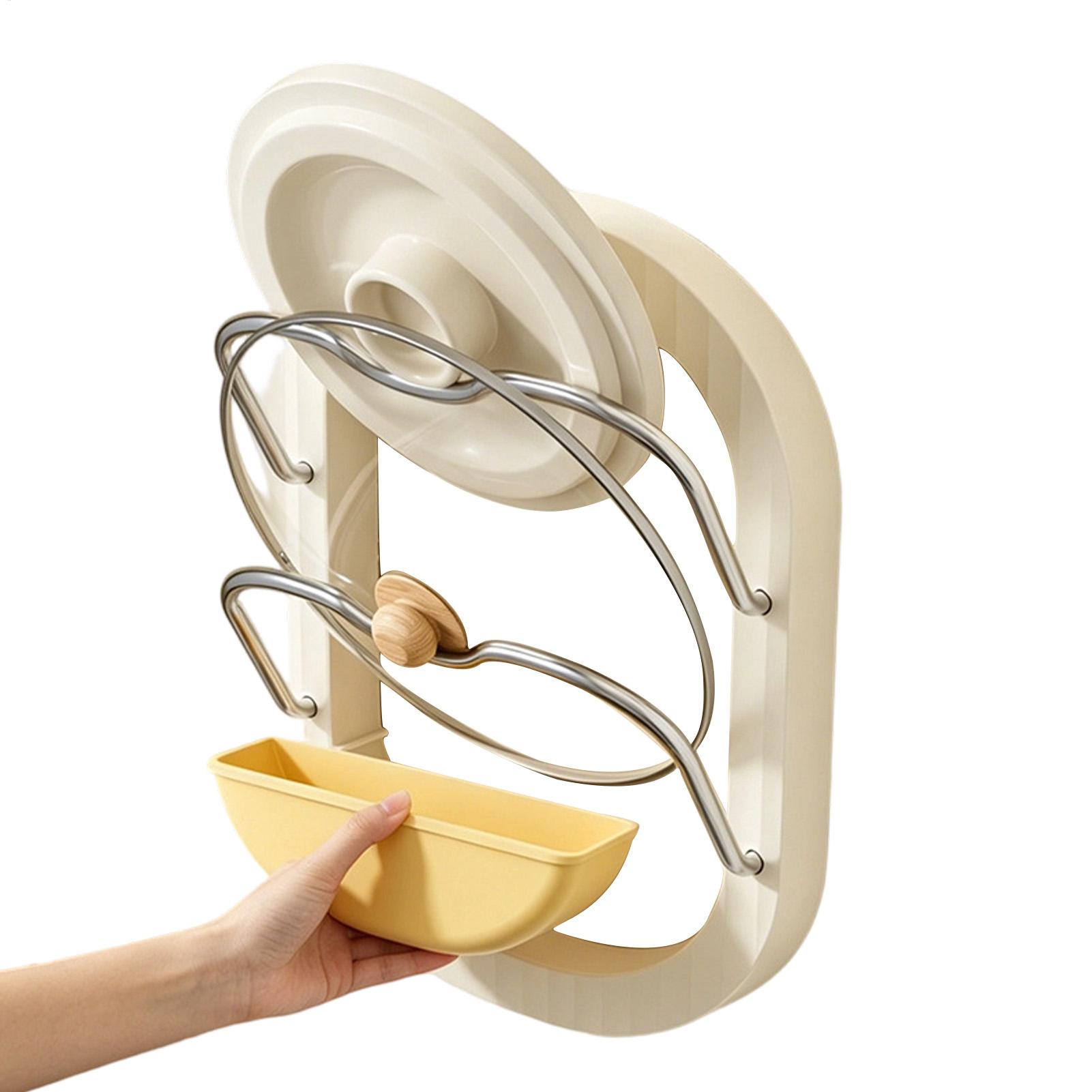 Pot Lid Rack 2-Tier Wall Mount - Kitchen Baking Pantry review and price
