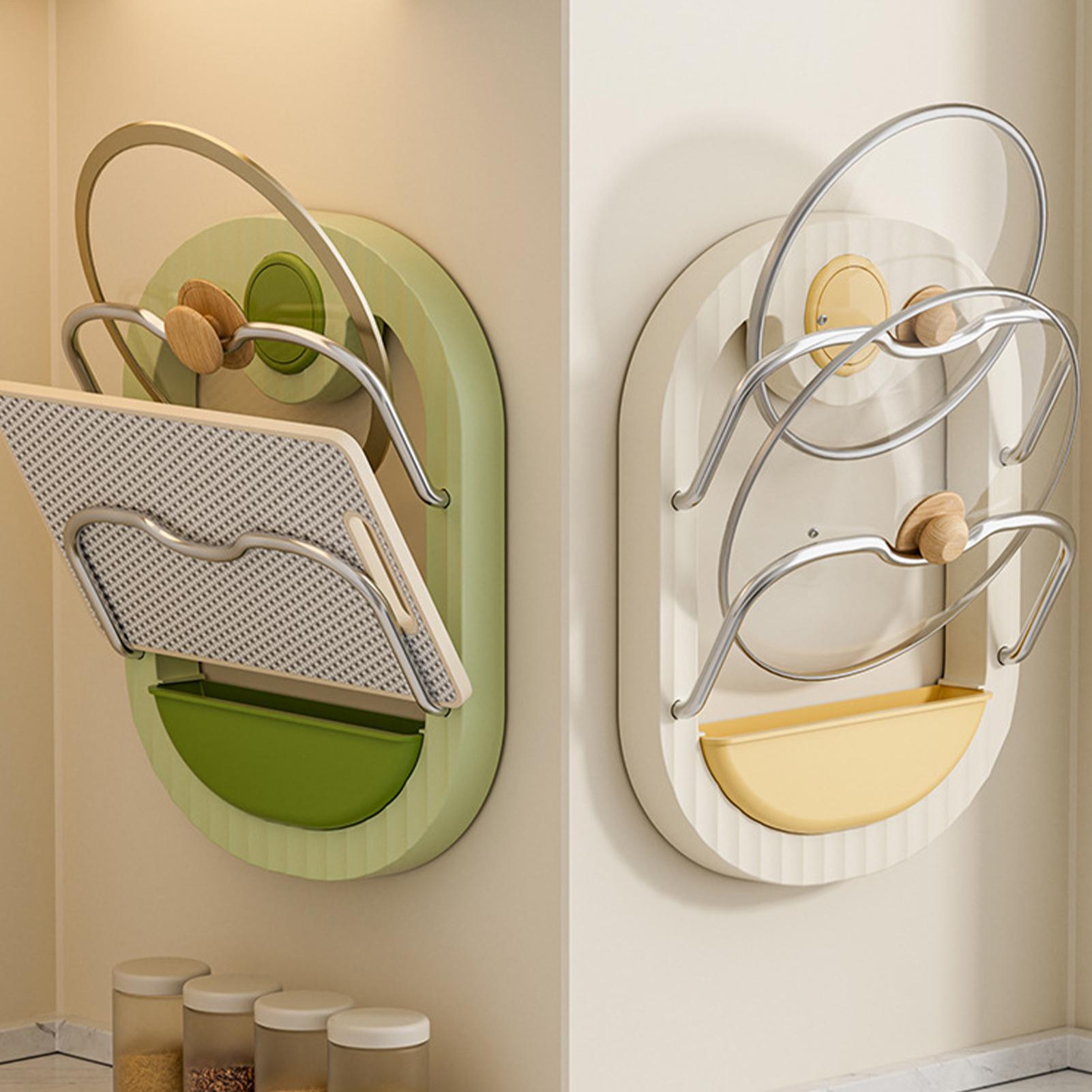 Pot Lid Rack 2-Tier Wall Mount - Kitchen Baking Pantry review and price