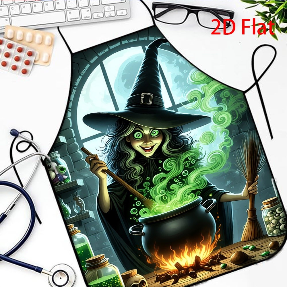 Funny Witch Cooking Apron, Hal - Kitchen Witch Baking review and price