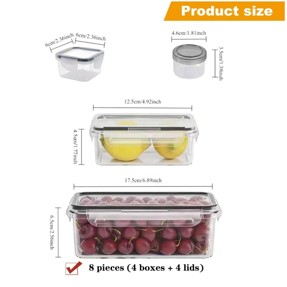 8pcs Airtight Food Storage Con - Kitchen Baking Pantry review and price