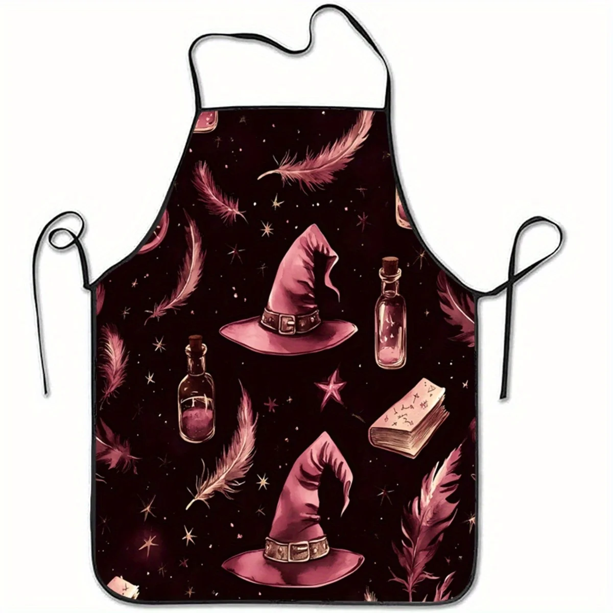 1pc Witch Hat & Feather Print  - Kitchen Witch Baking review and price