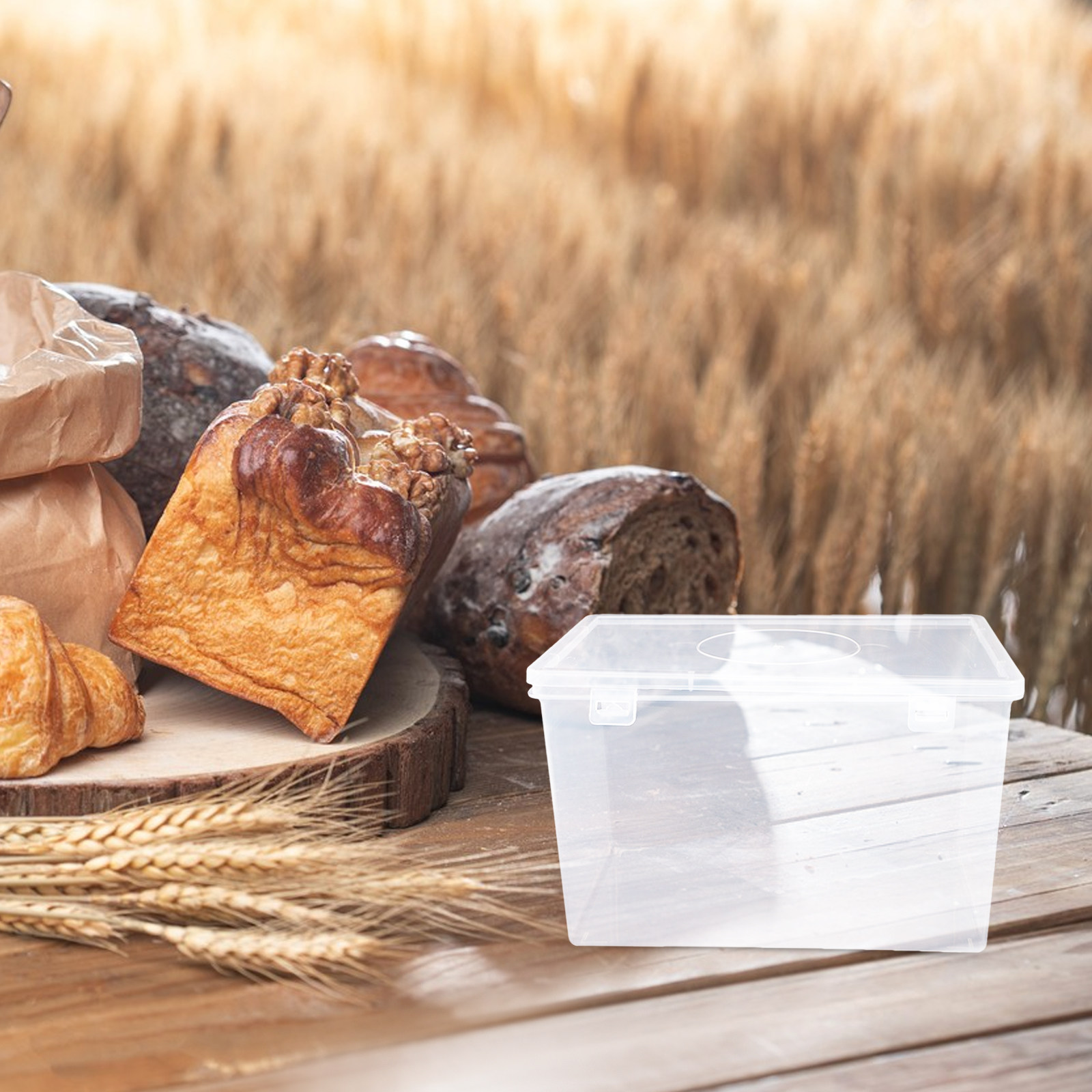 Clear Airtight Bread Box for K - Kitchen Baking Pantry review and price