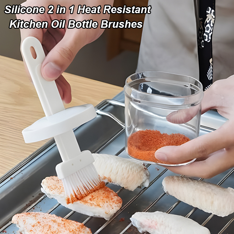2 in 1 Heat Resistant Kitchen  - Kitchen Baking Brush review and price