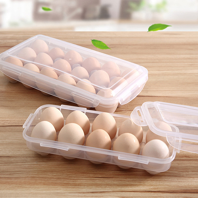 1/2pc 10Grids Egg Storage Box  - Kitchen Queen review and price