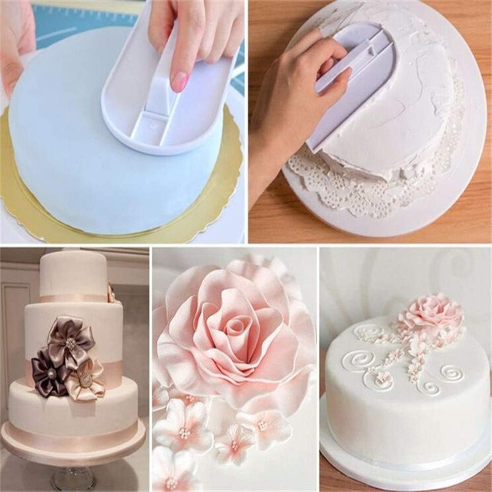 Plastic Cake Smoother DIY Fond - Kitchen Baking Brush review and price