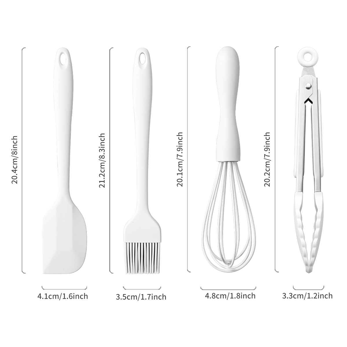 4Pcs/Set Silicone Baking Set C - Kitchen Baking Brush review and price