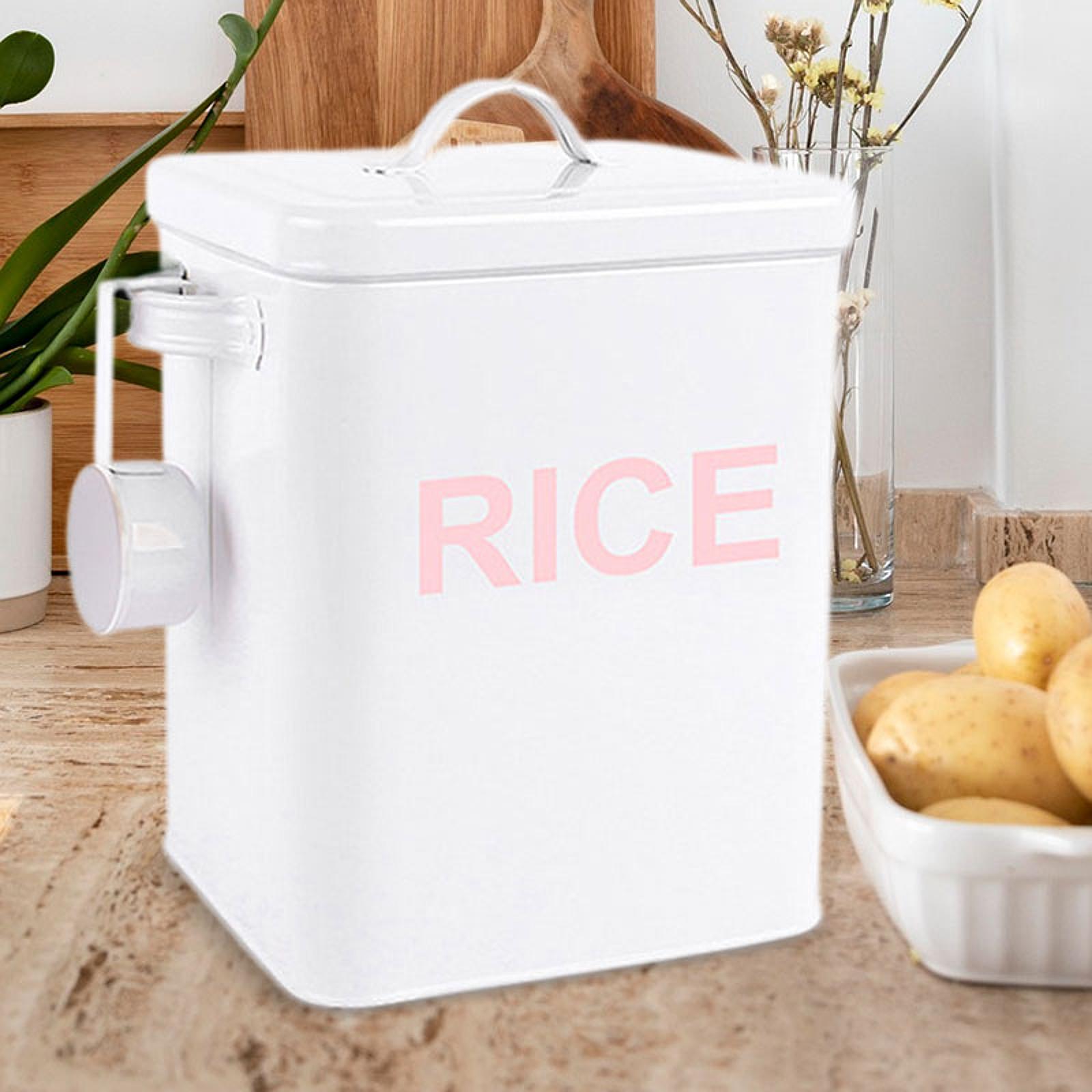 Sealed Metal Rice Storage Box  - Kitchen Baking Pantry review and price