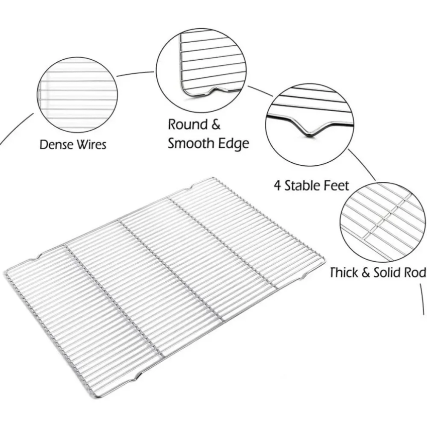304 Stainless Steel Baking Tra - Kitchen Baking Tray Set review and price