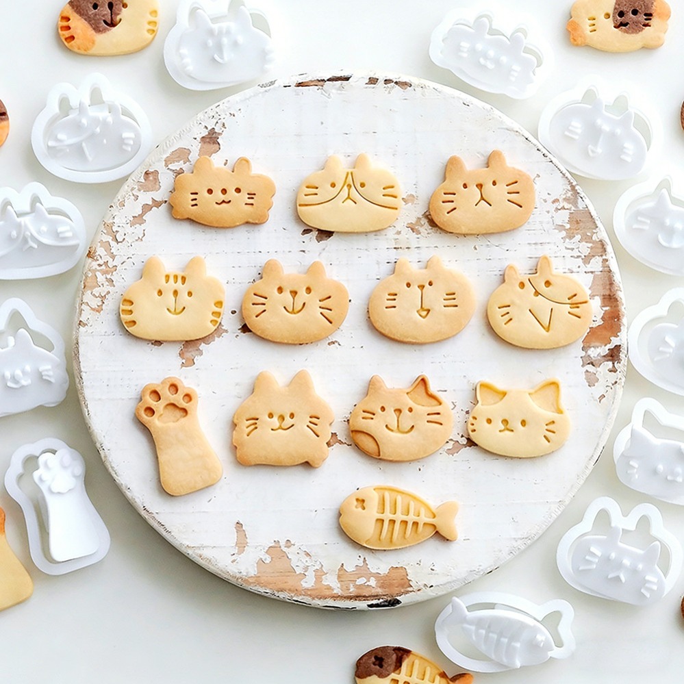 Cute Kitten DIY Stamp Cookie C - Kitchen Baking Store review and price