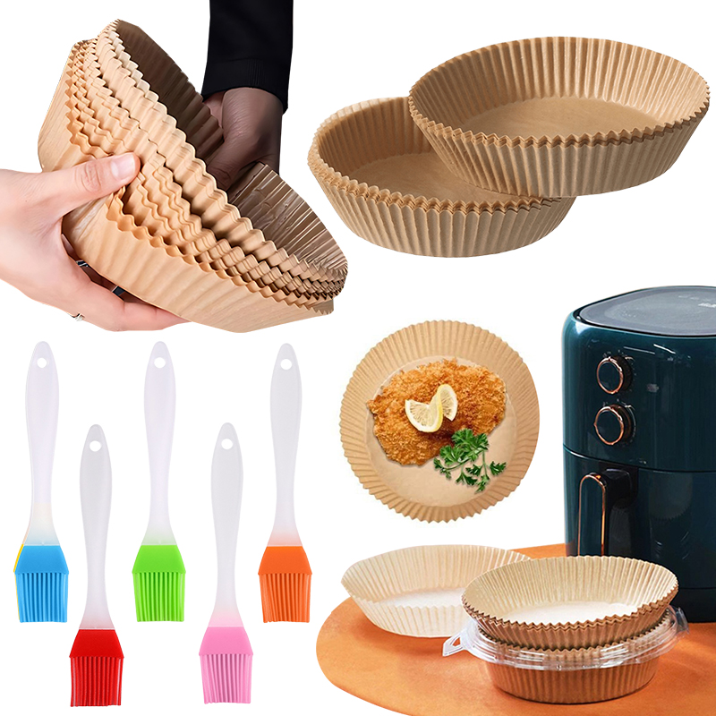 50/100PCS Air Fryer Paper Plat - Kitchen Baking Brush review and price