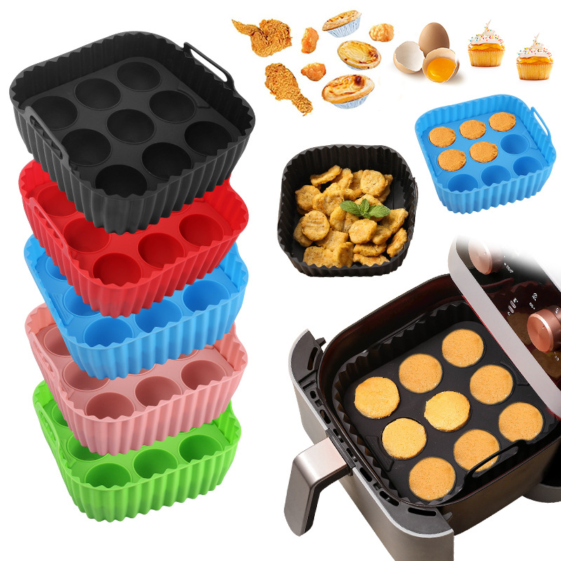 2pcs Silicone Air Fryer Liners - Kitchen Baking Tray Set review and price