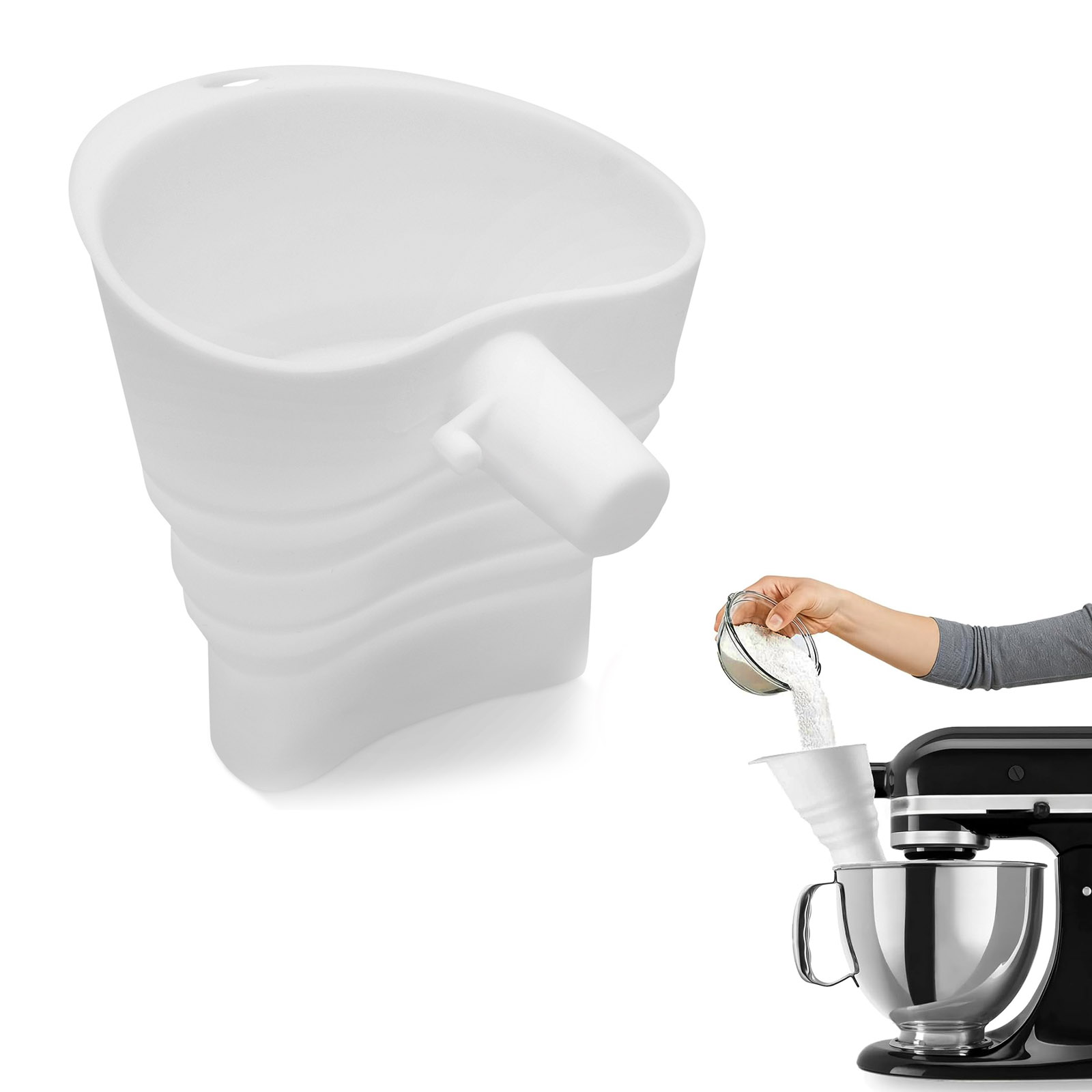 Silicone Flour Funnel for Kitc - Kitchen Baking Aid review and price