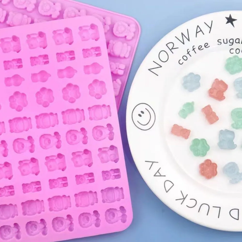 5Pcs Candy Silicone Moulds wit - Kitchen Baking Tray Set review and price